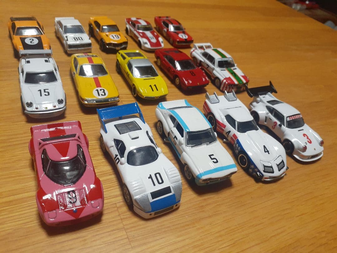 サーキットの狼　流石島レース出場車　ミニカーセット