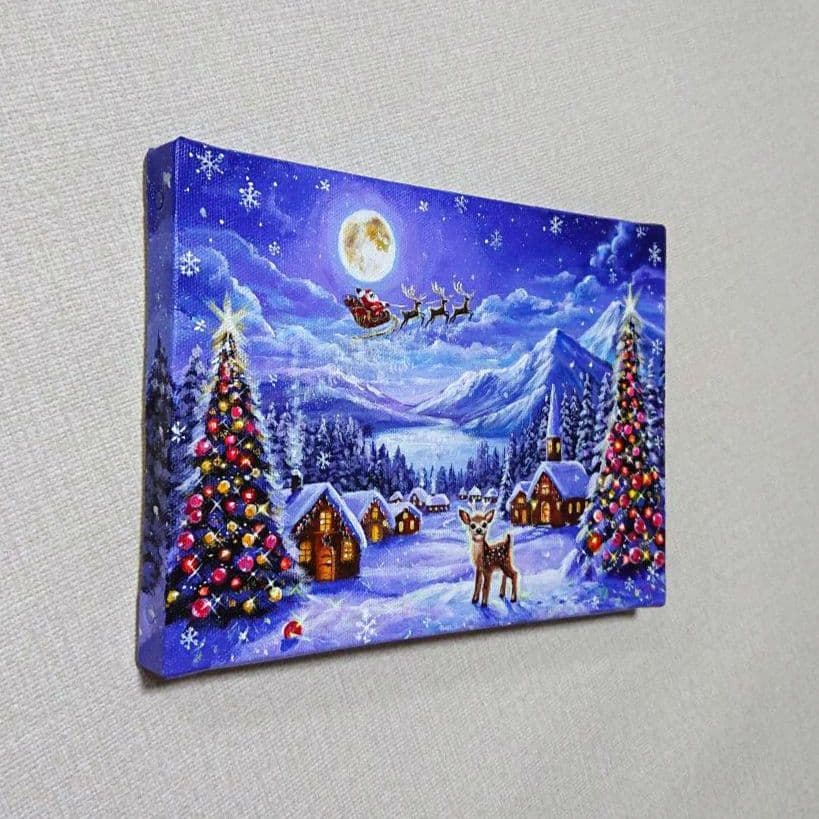 k*☆様 『月を眺めて』アクリル画 SM 風景画 絵画