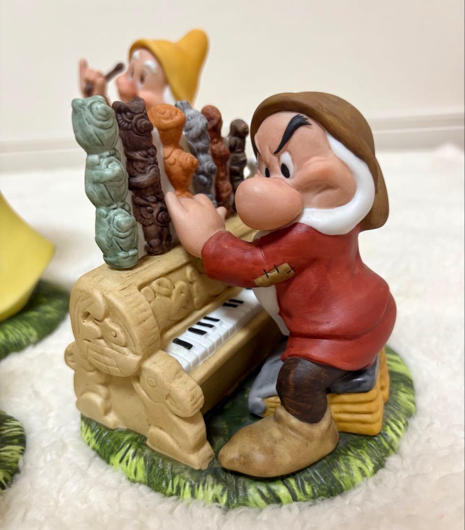 【希少】 白雪姫 7人の小人　加藤工芸　陶器　置物　ガーデンオーナメント　白雪姫