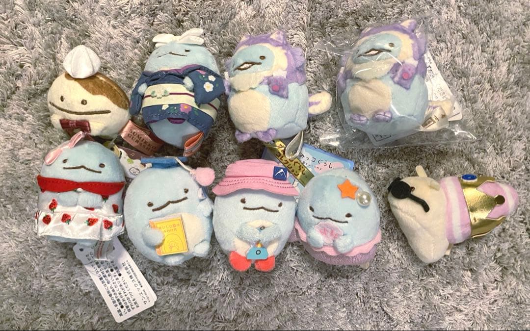すみっコぐらし　てのりぬいぐるみ　9点まとめ売り