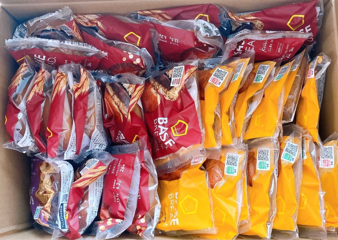 けいちゃん食パンレーズン13個、メープル35個、こしあん23個計71個