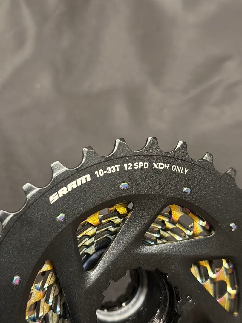 未使用 SRAM RED 10-33T スプロケット レインボー