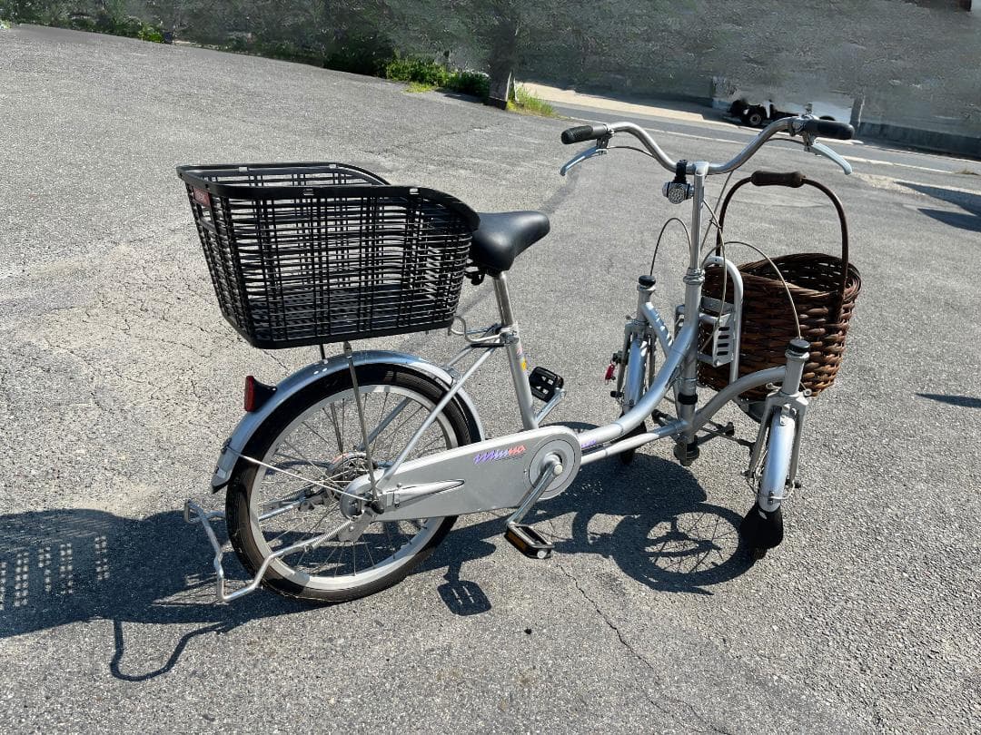 【特価】安定設計！ブリヂストン製 三輪自転車 minna 低速専用 シルバー