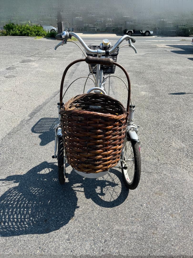 【特価】安定設計！ブリヂストン製 三輪自転車 minna 低速専用 シルバー