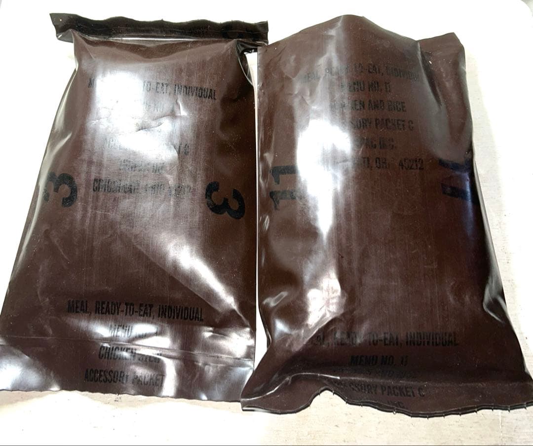 超レア レトロ【1988年7月購入】MRE 個別パック 2個セット