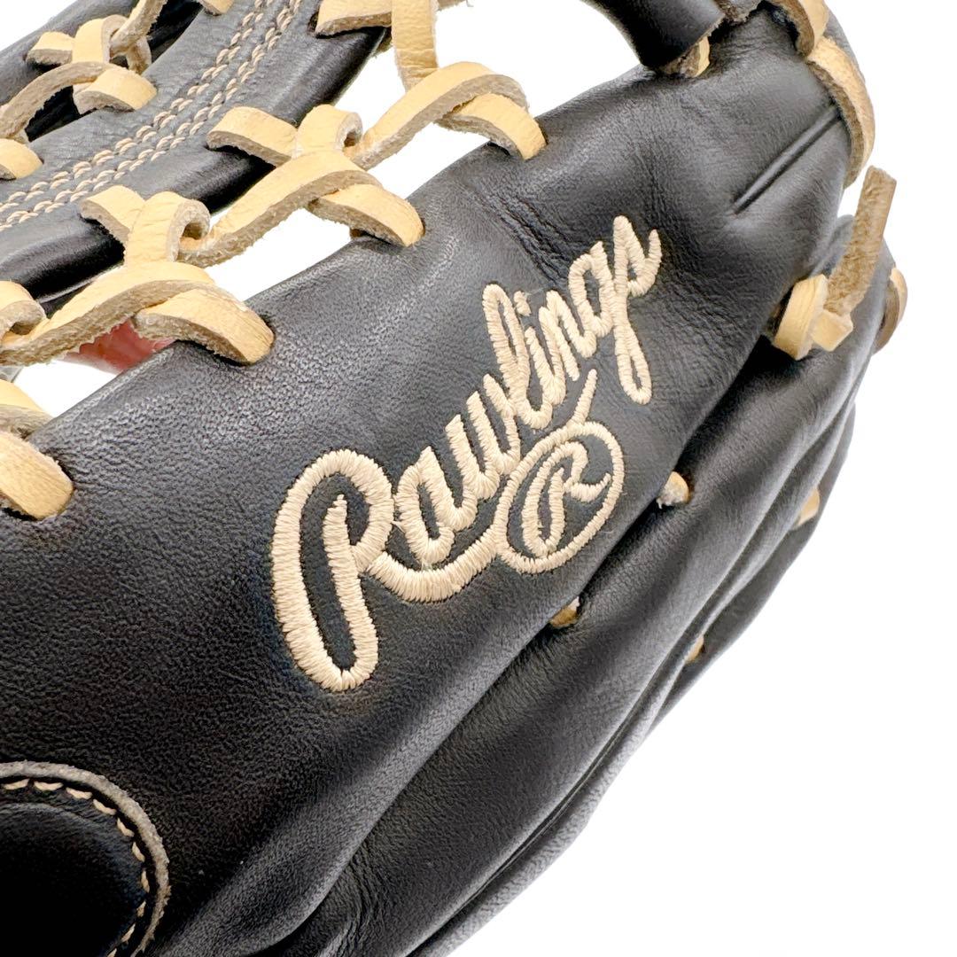 【希少カラー】 左利き ローリングス 軟式 野球 グローブ ブラック 本革