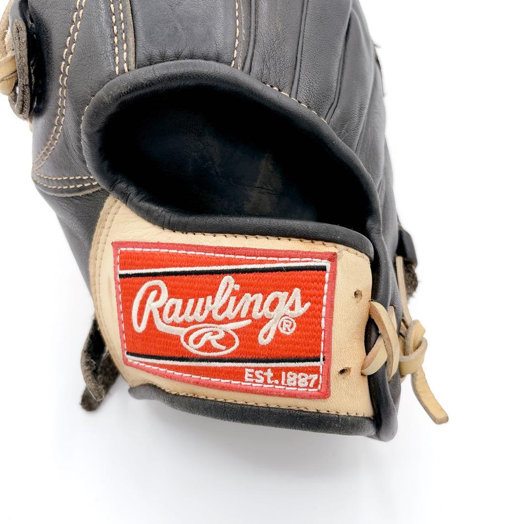 【希少カラー】 左利き ローリングス 軟式 野球 グローブ ブラック 本革