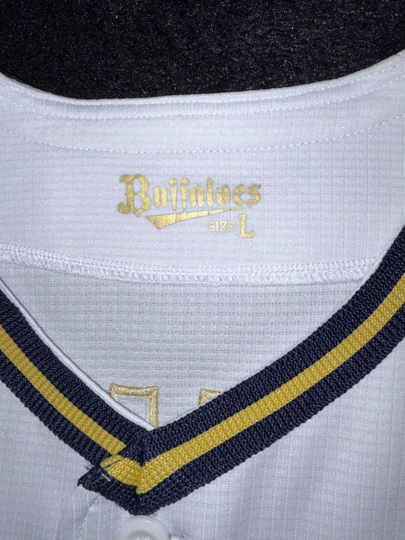 オリックスバファローズ 山本由伸 ユニフォーム Lサイズ 刺繍 ホーム 白