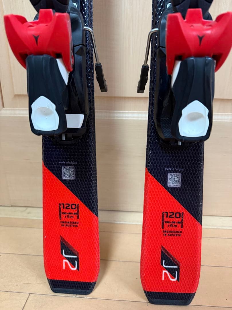 ATOMIC REDSTER J2 スキー板 120 ストックつき
