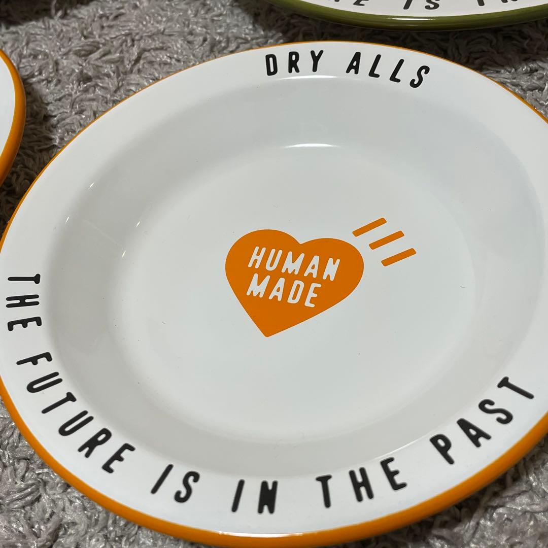極美品 HUMAN MADE ENAMEL PLATE プレート 皿 4枚セット