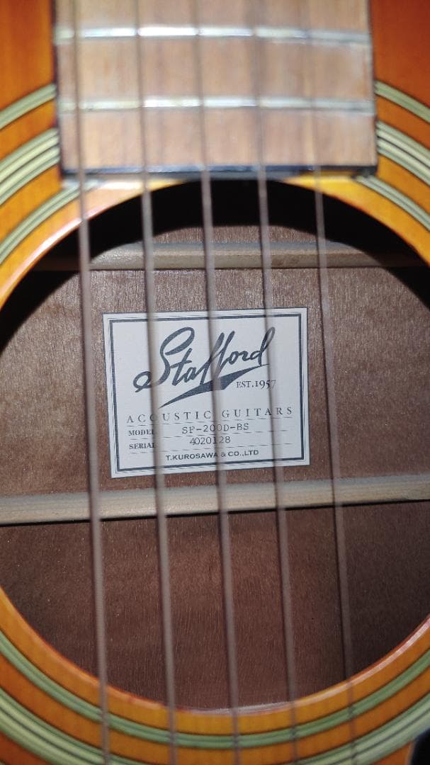 ギター Stafford SF-200F-BS