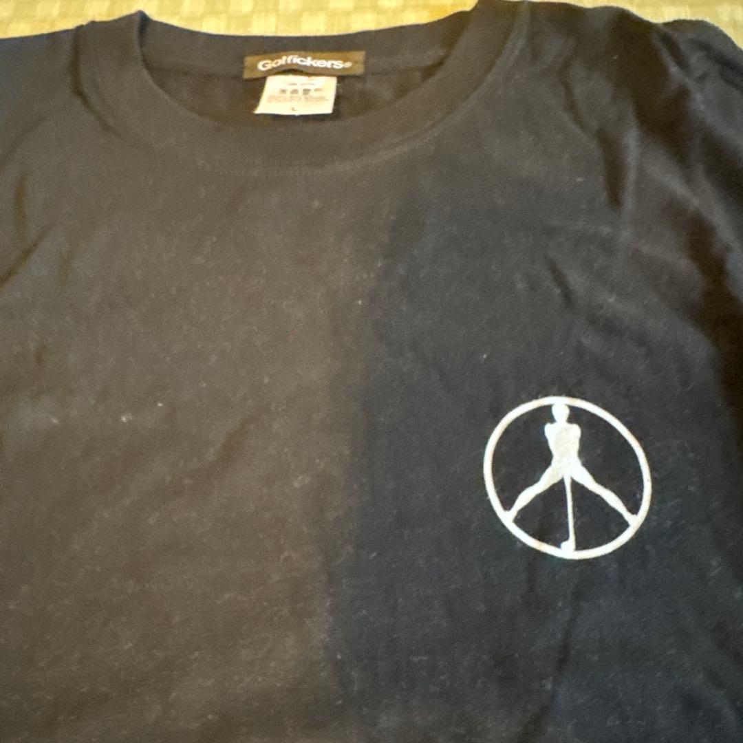 ゴルフィッカーズ　Golfickers ロゴ入り 黒 長袖Tシャツ