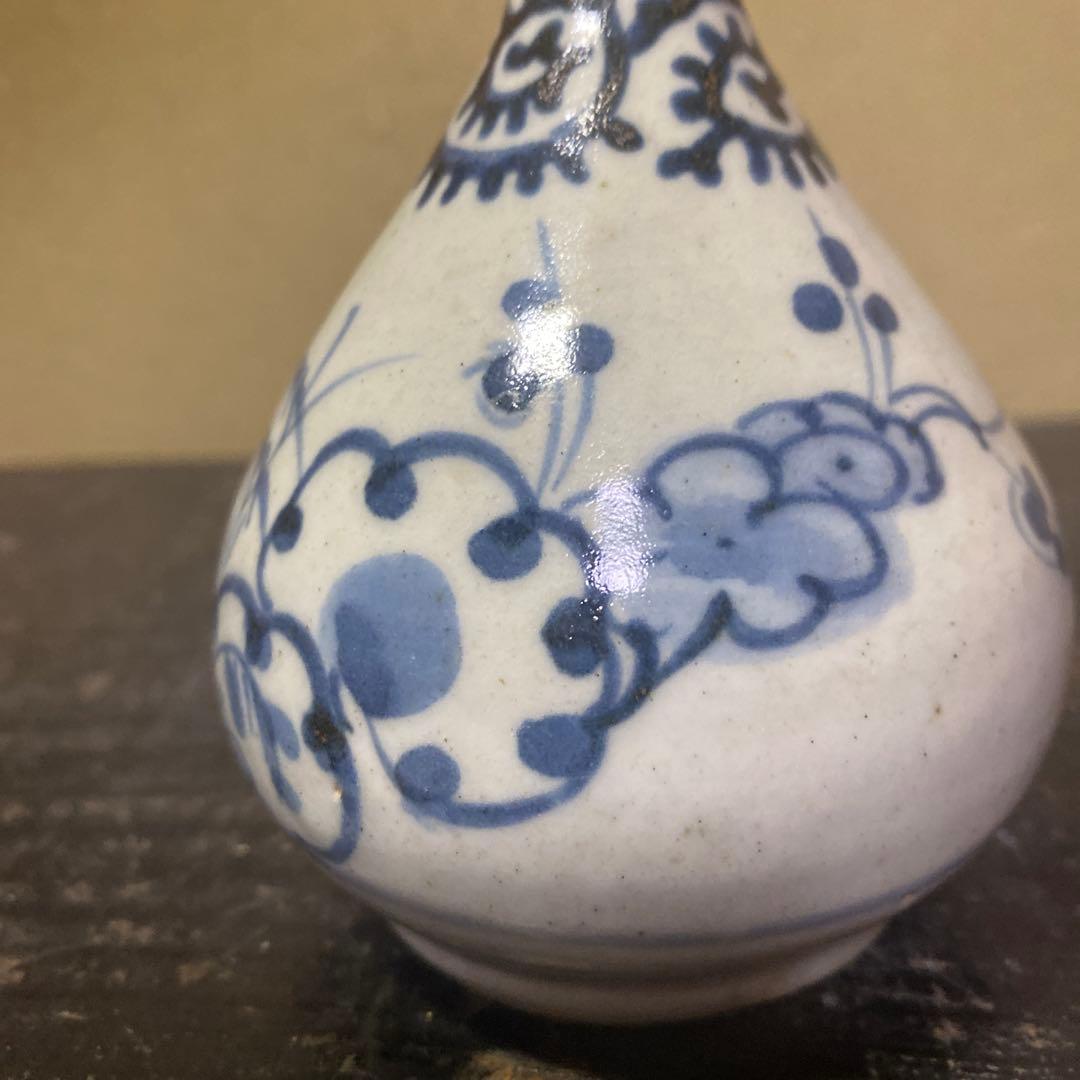 古伊万里たこ唐草徳利