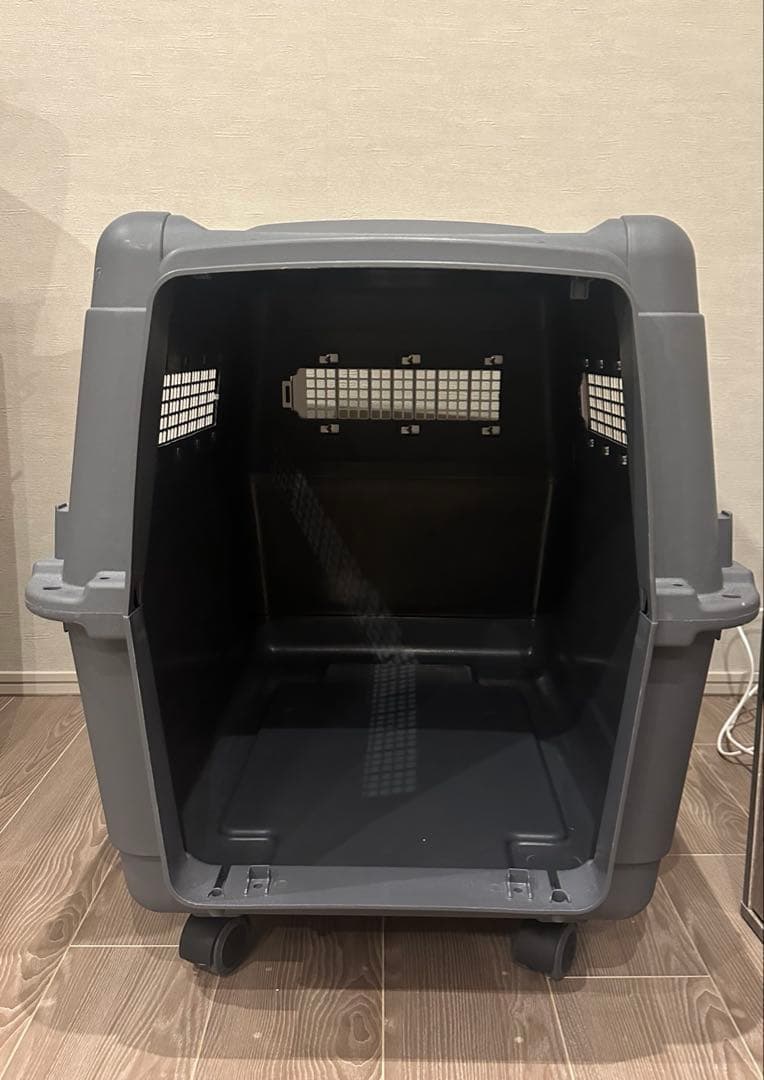 57.5×58.5x80 大型ペットキャリー/飛行機基準クリア/キャスター付き