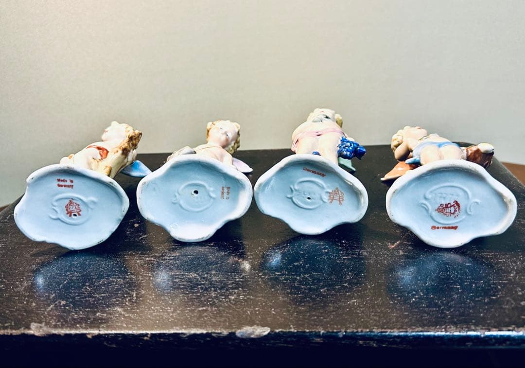 ドイツ　名窯　Bock Wallendorf ヴァレンドルフ　天使　4体セット