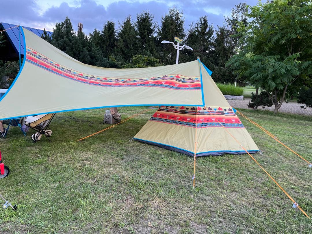 ロゴスナバボ⭐︎ポールテント300&タープセット