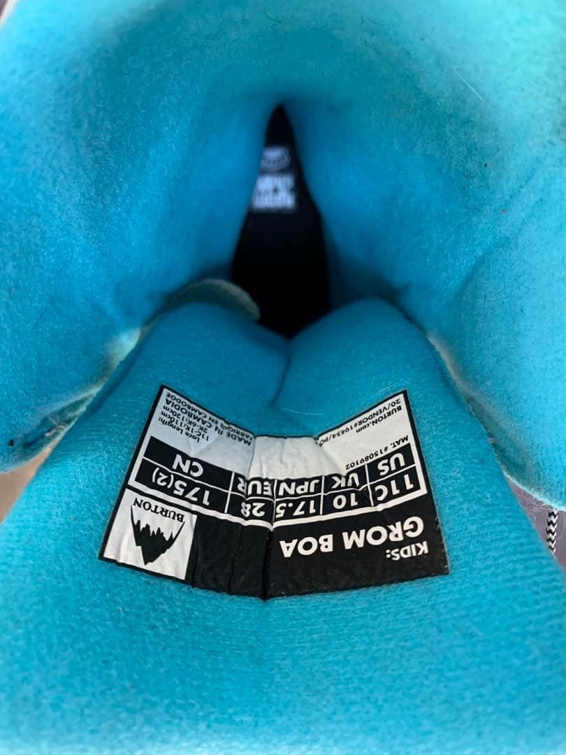 キッズ Burton グロム BOA® スノーボードブーツ 17.5 cm