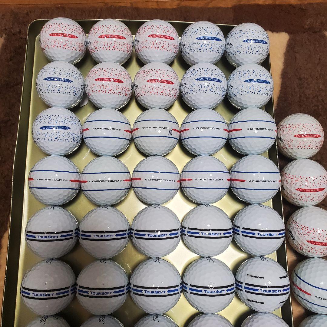 タイトリスト/キャロウェイ他ロストボール年式種類混合 360° 66個