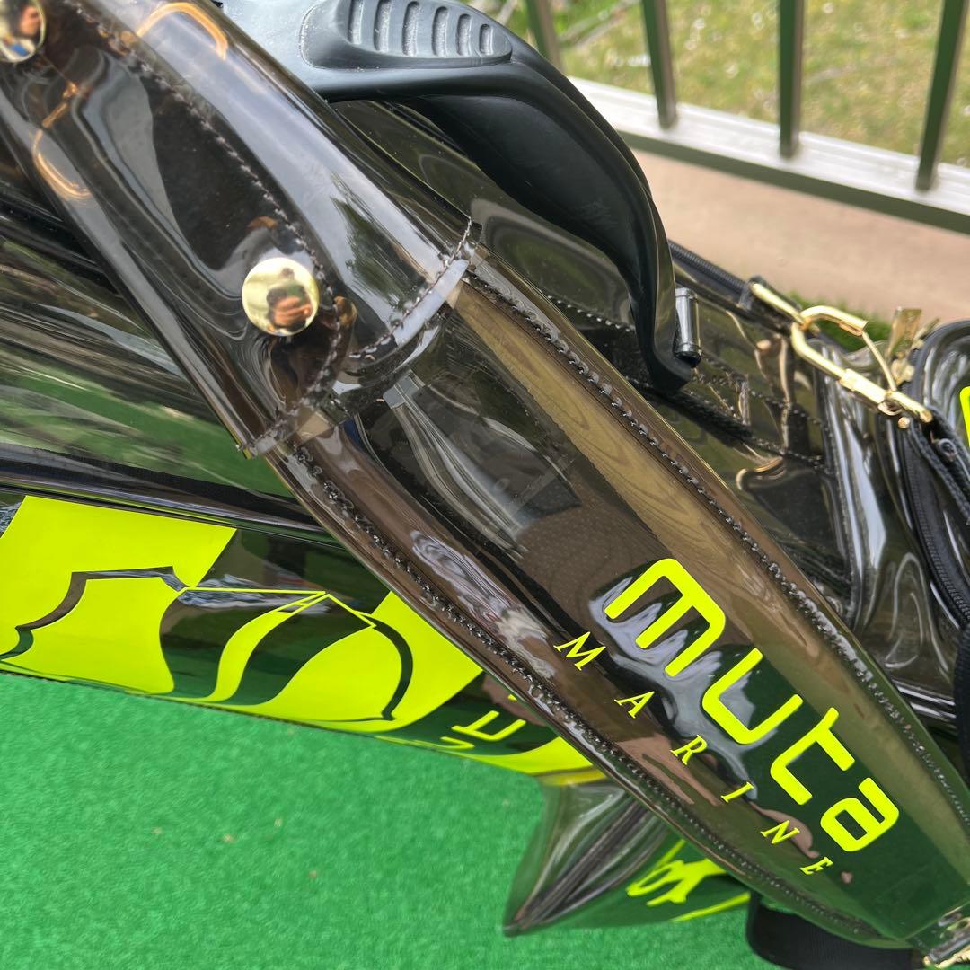 使用数回　muta グリーン ゴルフバッグ・キャディバッグ　ムータマリン