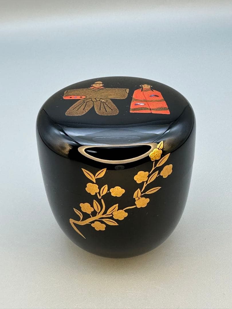 茶道具　棗　竹内幸斎　立ち雛