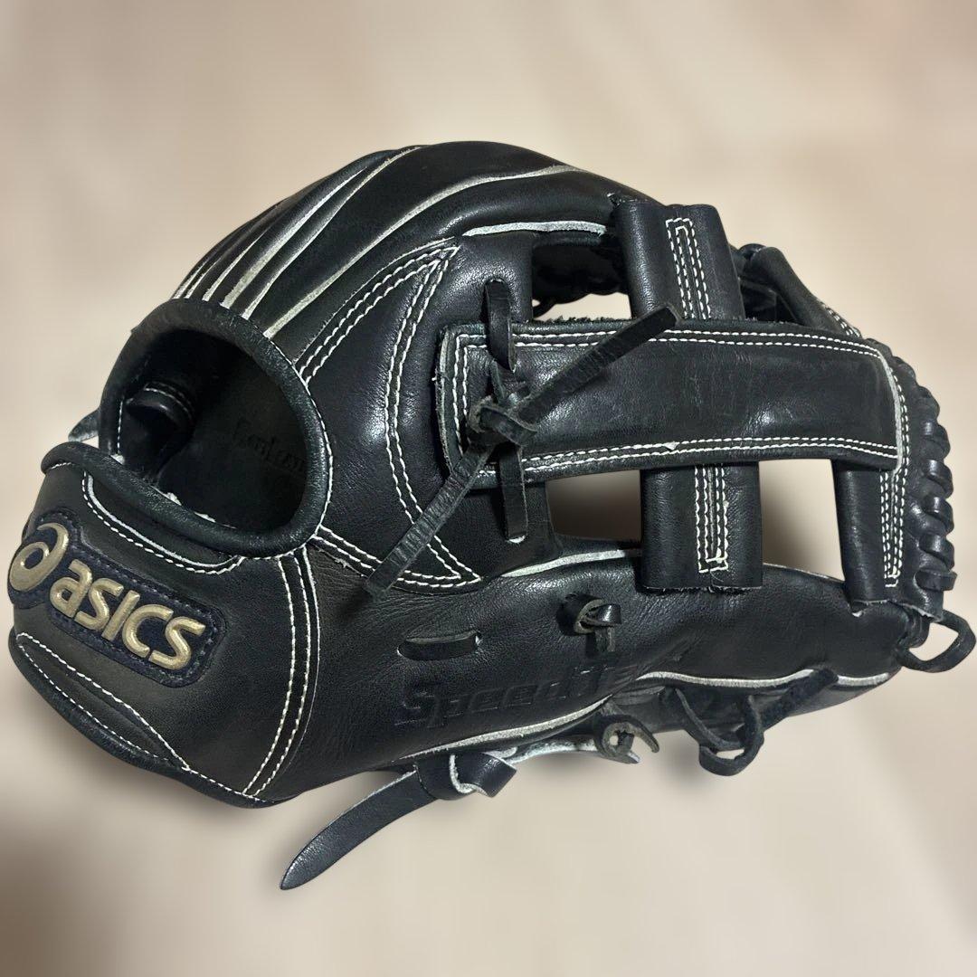 asics ゴールドステージ　内野用 黒