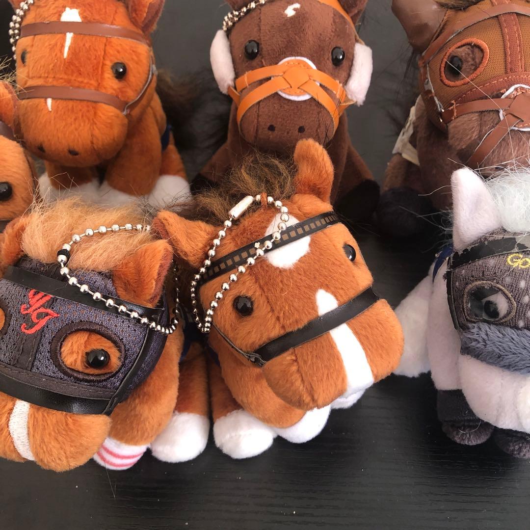 ♢送料込♢競馬　記念ホース　馬　ぬいぐるみ　キーホルダー　まとめ売り