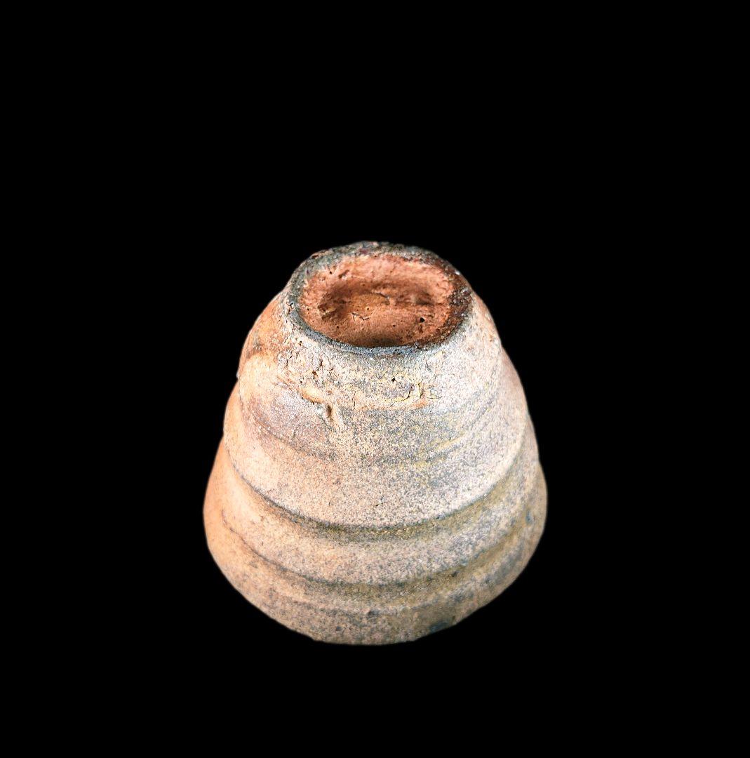 ■唐津焼 川上清美 備前唐津ぐい呑 共箱、共布、栞全揃い 本物保証 #ぐい呑み