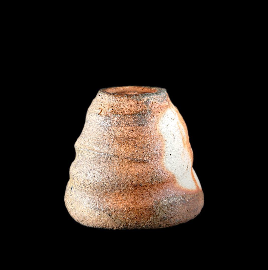 ■唐津焼 川上清美 備前唐津ぐい呑 共箱、共布、栞全揃い 本物保証 #ぐい呑み