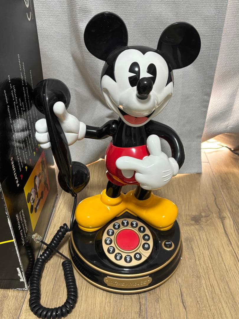 【希少】 ミッキーマウス telephone 通話可能　動作確認済み