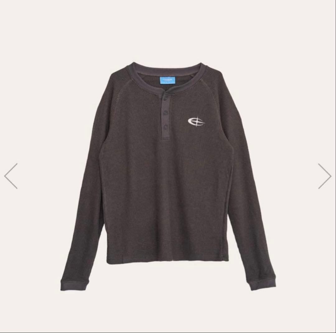 CEN+RAL WUFFLE L/S TEE [チャコール] XL