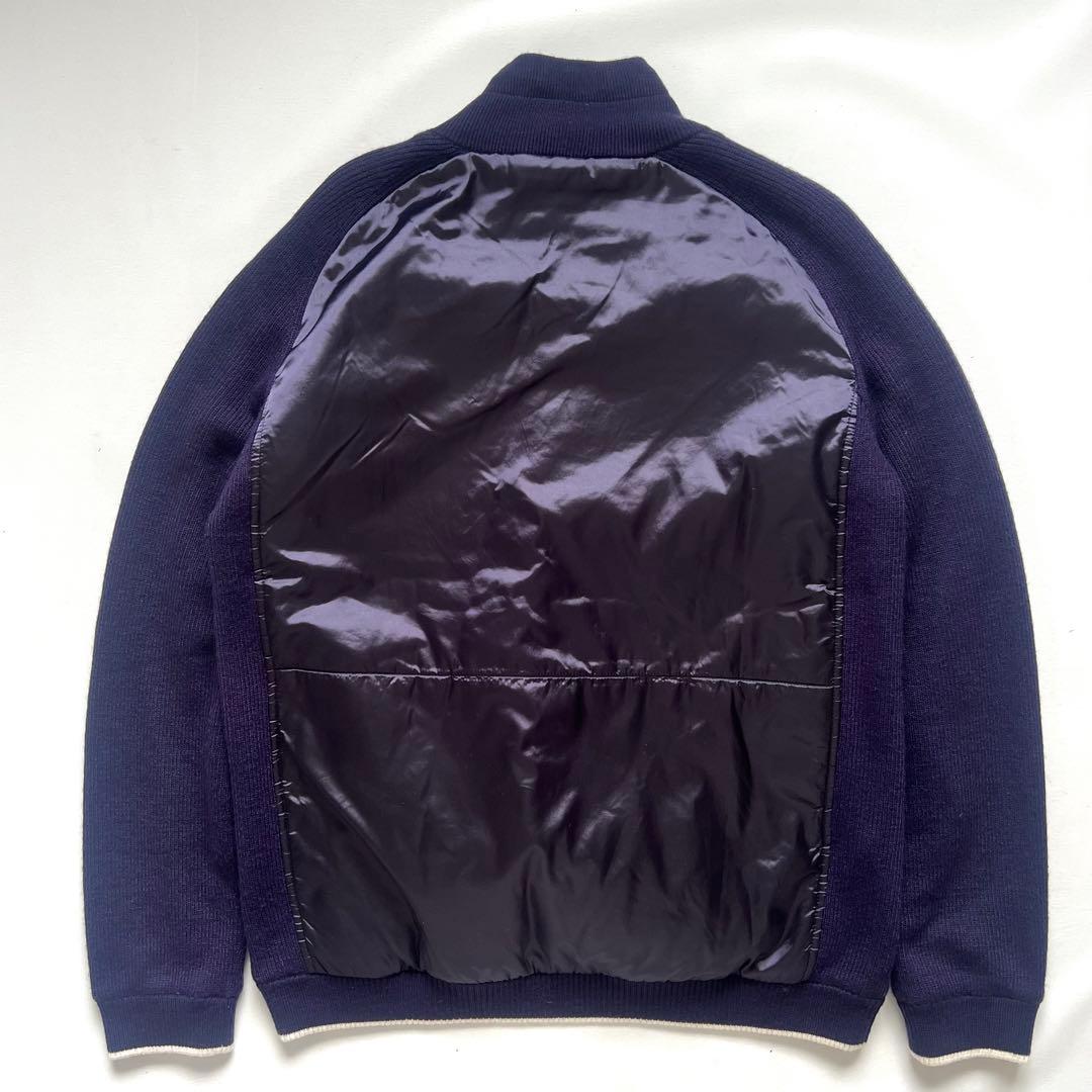 LANVIN SPORT ランバンスポール　異素材mix ダウン　ニット　ゴルフ