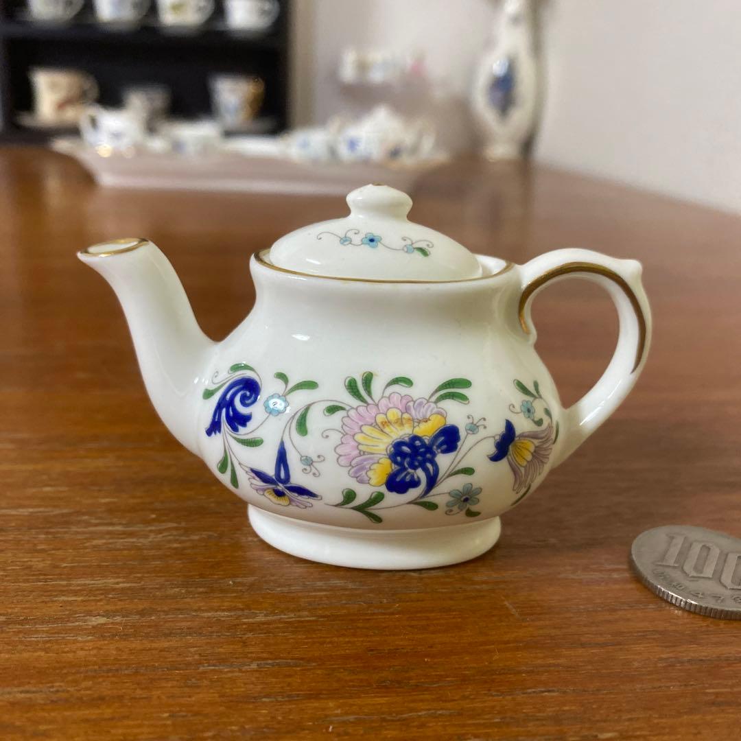 英国　コールポート パジェント　ペイジェント　ミニチュア　ティーセット