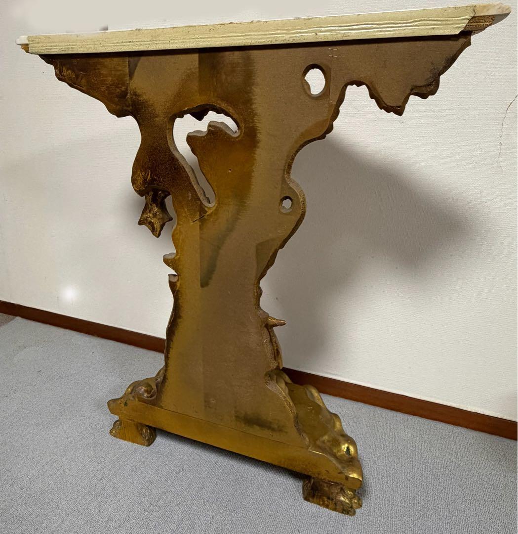 西洋アンティーク コンソール テーブル 金彩装飾 ドレッサー 台