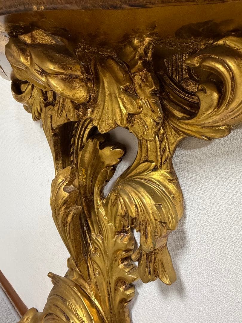 西洋アンティーク コンソール テーブル 金彩装飾 ドレッサー 台