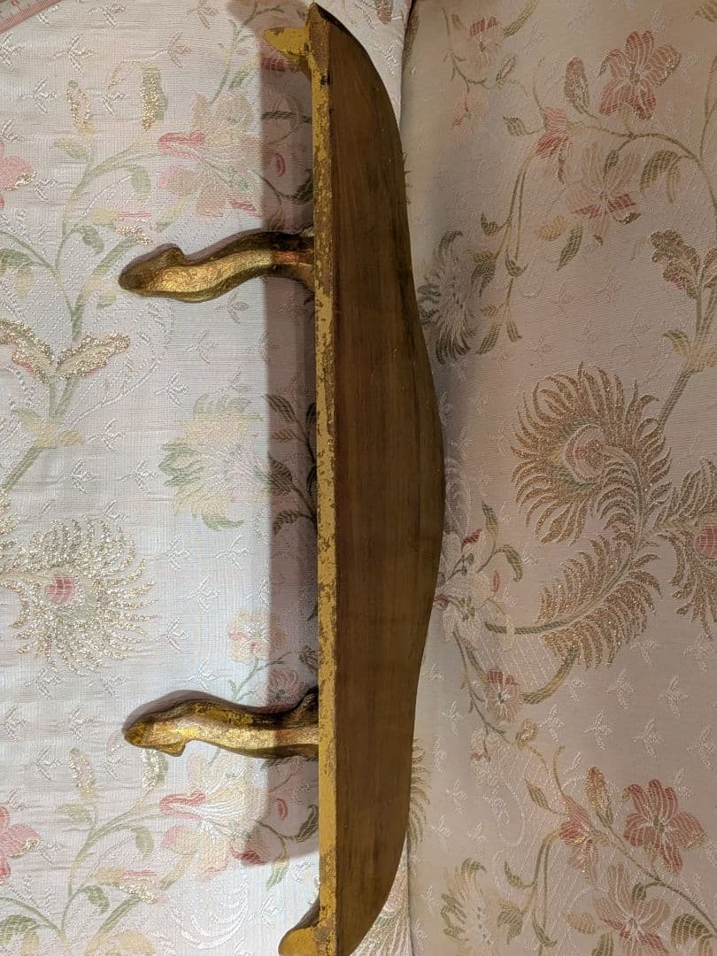 アンティーク イタリー製 木製 ウォールコンソール 横48×奥行13㎝