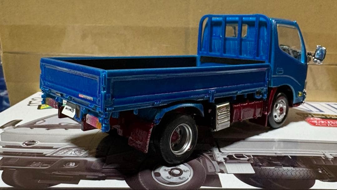 送料込み　楽プラ デュトロ 完成品 プラモデル デコトラ 1/32 ラメ塗装