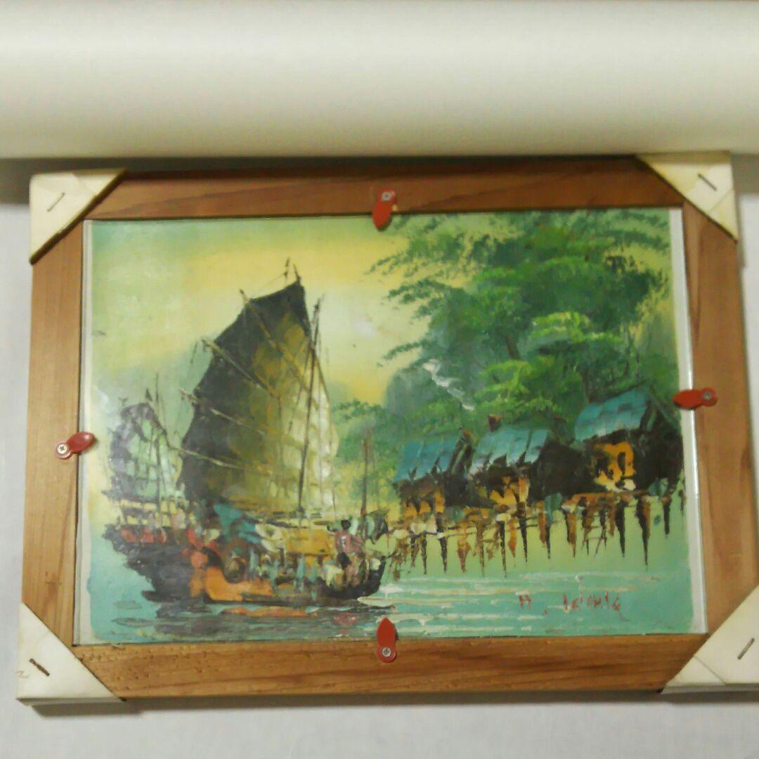 22000円➡20000円➡9500円に値下げしました 額入り油絵