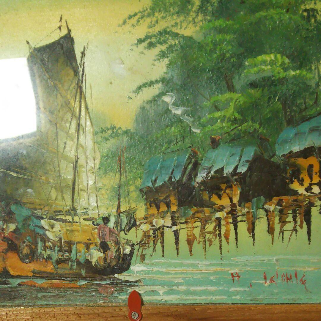 22000円➡20000円➡9500円に値下げしました 額入り油絵