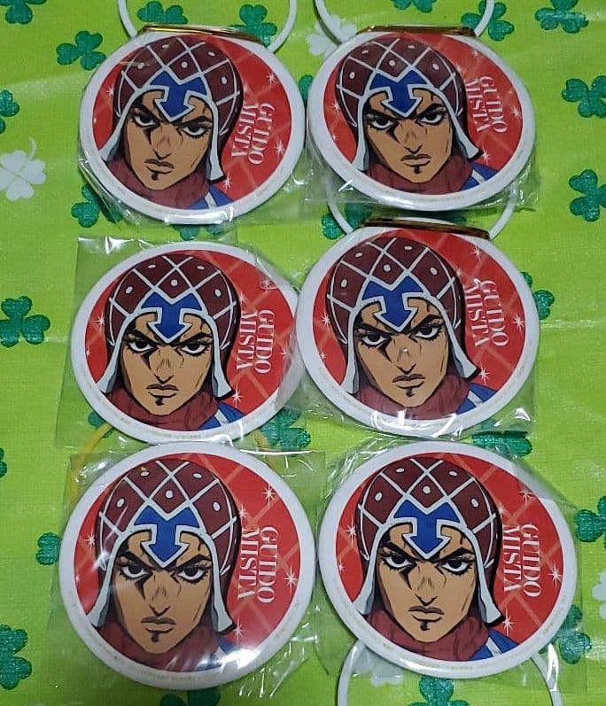 ジョジョ　ミスタ缶バッジ６点セット