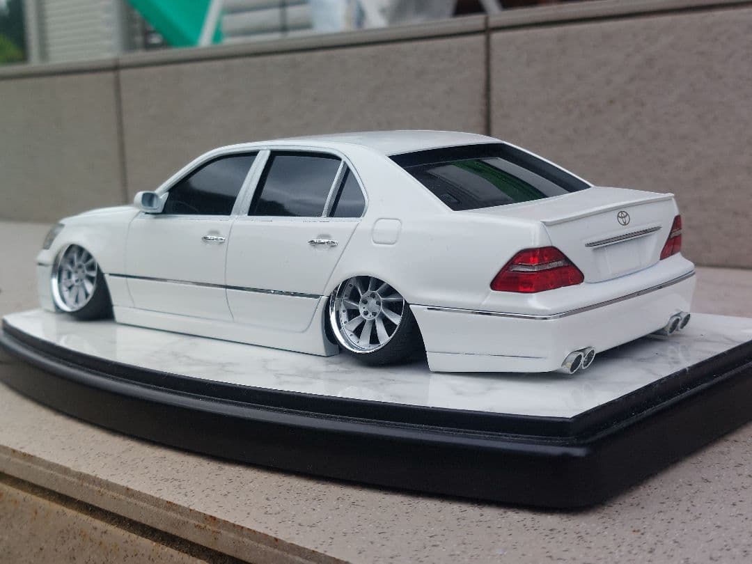 30セルシオ　プラモ　アオシマ　シャコタン