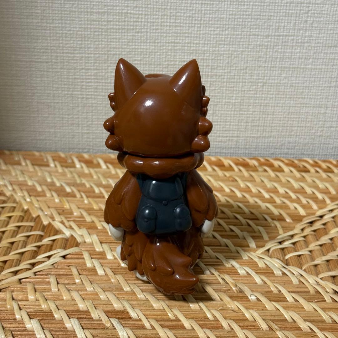 おおかみくん　ソフビ　ブラウン