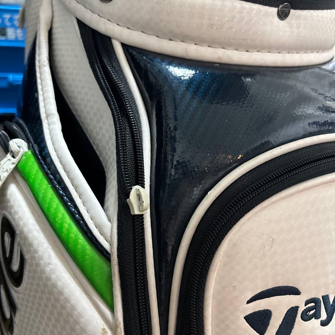 【再出品】TaylorMade ゴルフバッグ ホワイト/ネイビー/グリーン