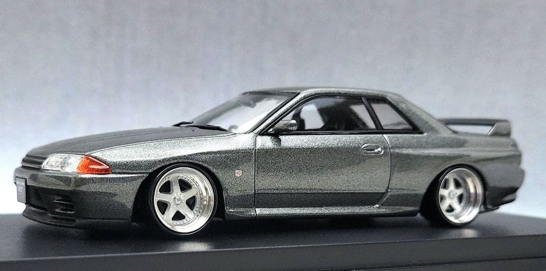 1/43　スカイライン改　R32　GT-R　スカラ－　アルミ製　深リム