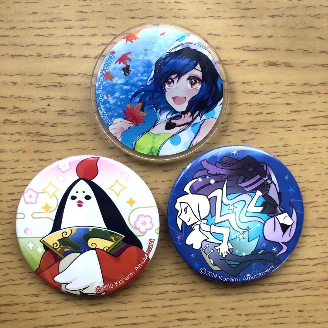 KONAMI 缶バッチ JAEPO ノーヴァ ベラ エミ ポップン DDR