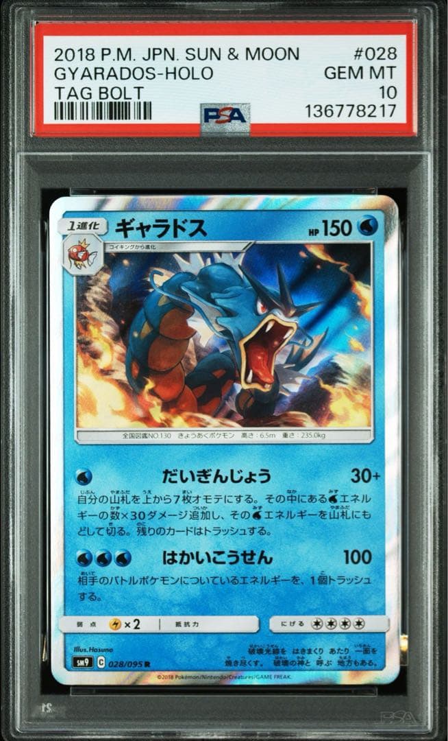 超希少　PSA10 ギャラドスR 028/095 タッグボルト