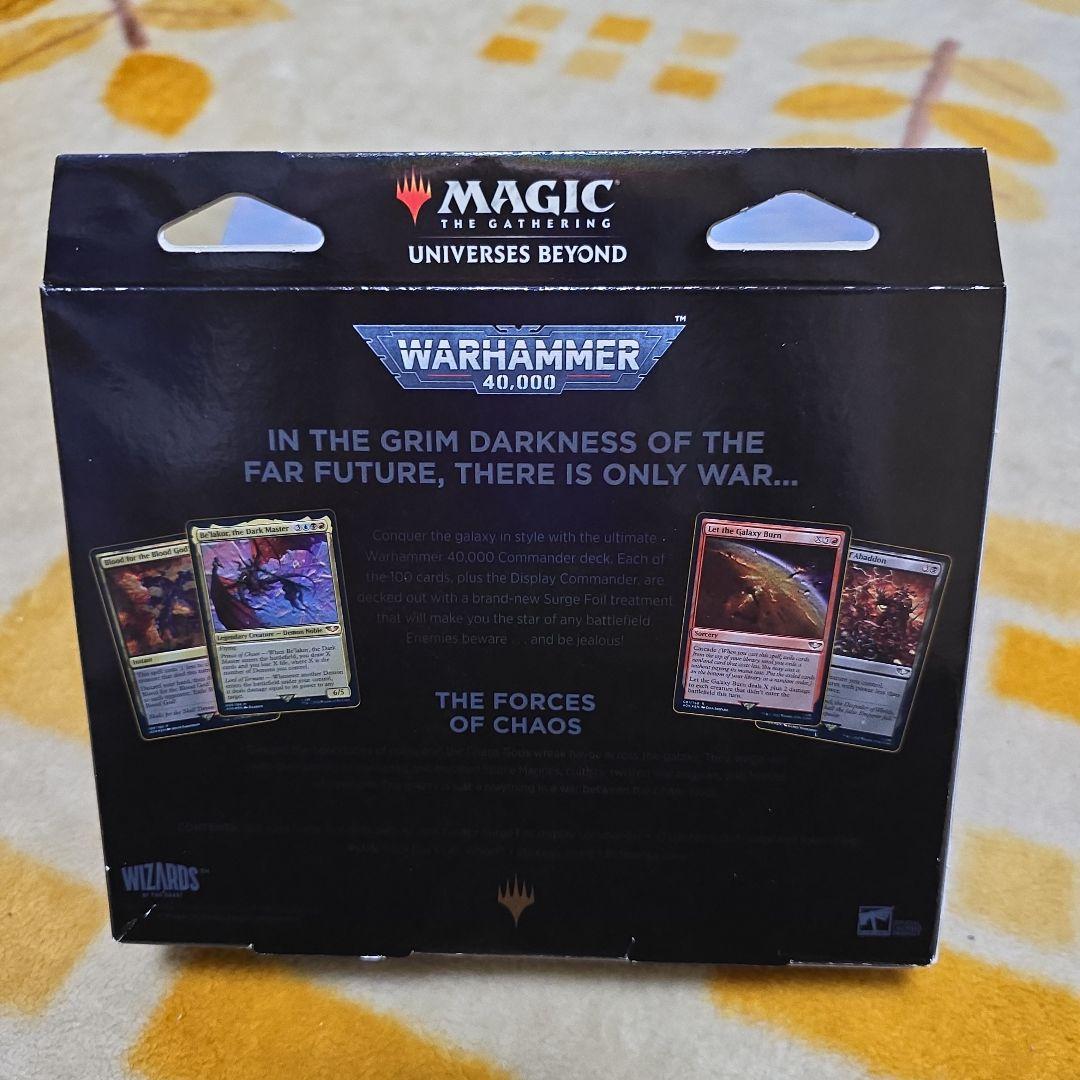 mtg 統率者デッキ ウォーハンマー40,000 禍つ神々の力 40k 未開封