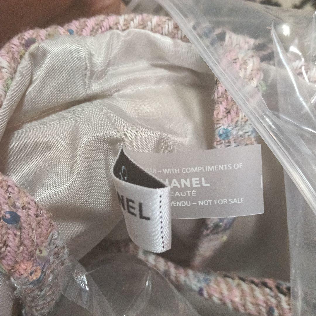 CHANEL チェック柄トートバッグ ピンク系レア
