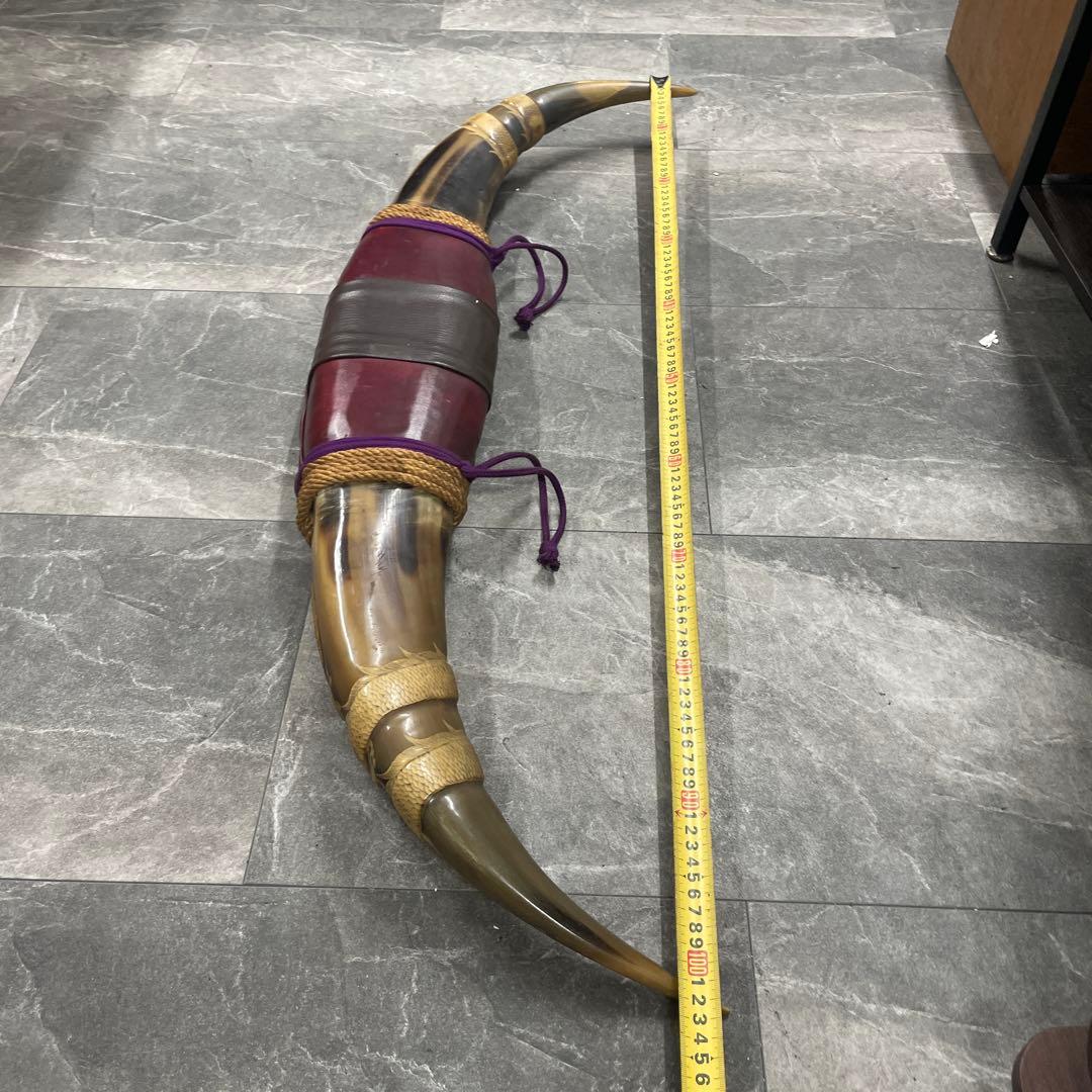 水牛の角　龍の彫刻　オシャレな彫り　インテリア　置物　希少　レア　限定価格　強者