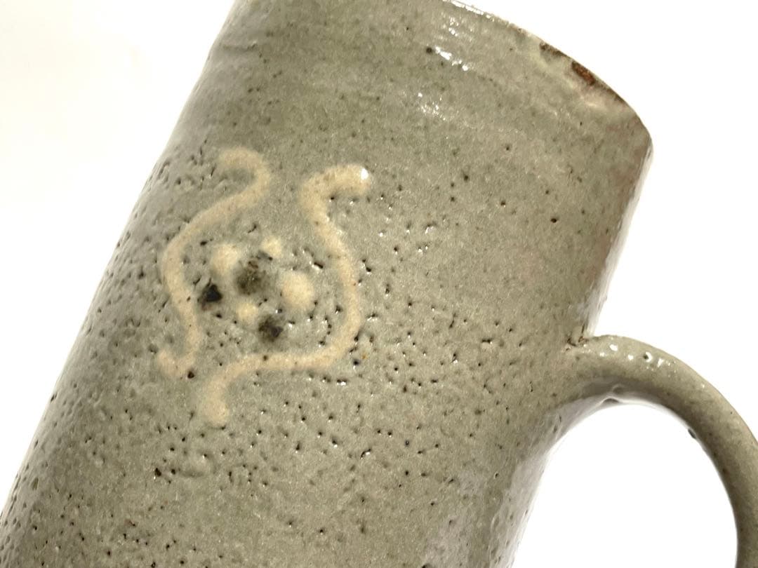 人間国宝　濱田庄司　浜田庄司　杯　ビアマグ　ジョッキ　ビール　麦酒杯　共箱