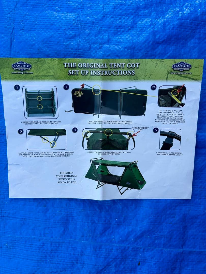 kamp rite オリジナル テントコット キャンプライト